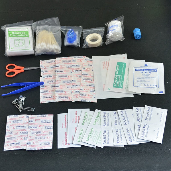 Medical Emergency Kit Treatment Pack Outdoor Wilderness Survival 120pcs