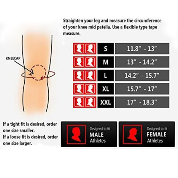 1 Pair 7mm Weightlifting Knee Compression Support