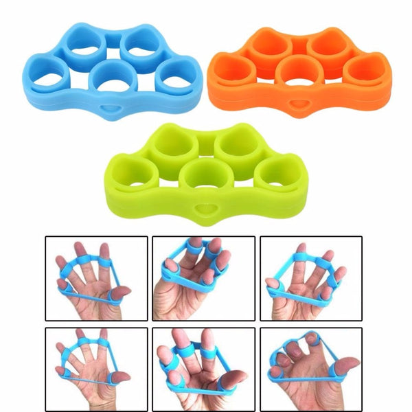 1Pcs Silicone Finger Gripper Strength Trainer Resistance Band