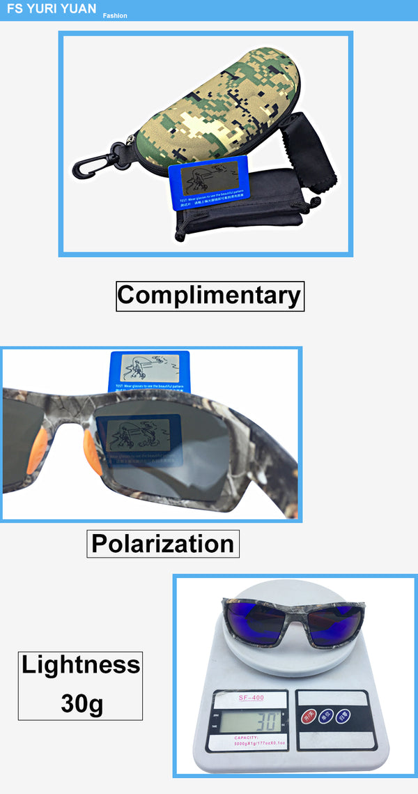 Polarized Sunglasses  Camouflage Frame  UV400
