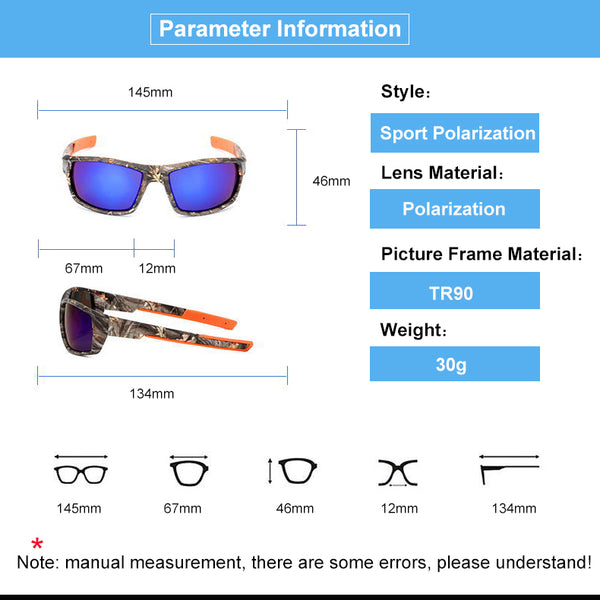Polarized Sunglasses  Camouflage Frame  UV400