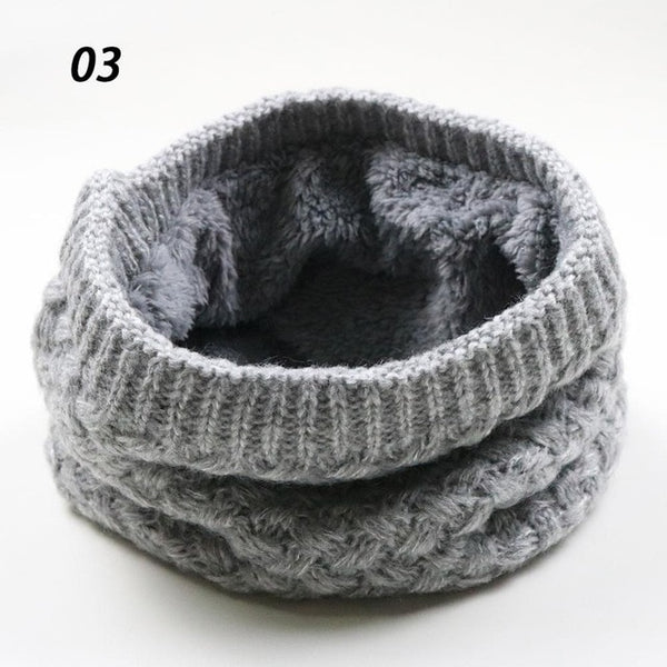 Unisex Winter Warm Knitted Ring Scarves