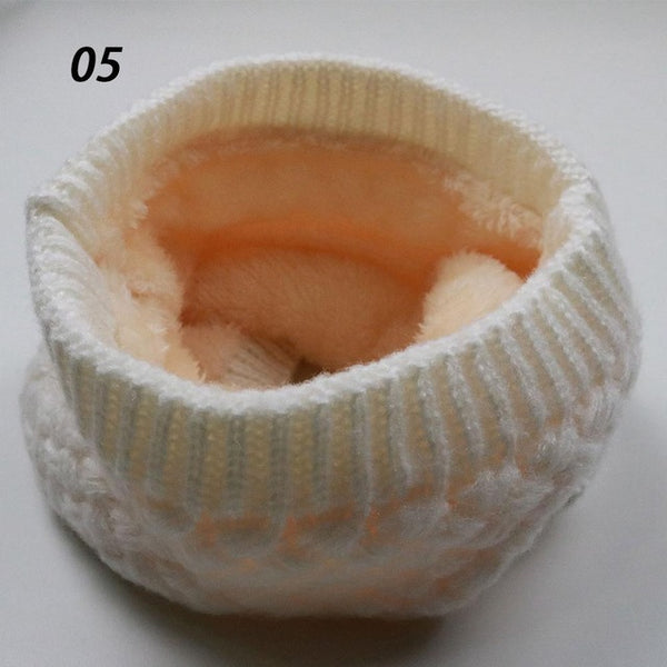 Unisex Winter Warm Knitted Ring Scarves