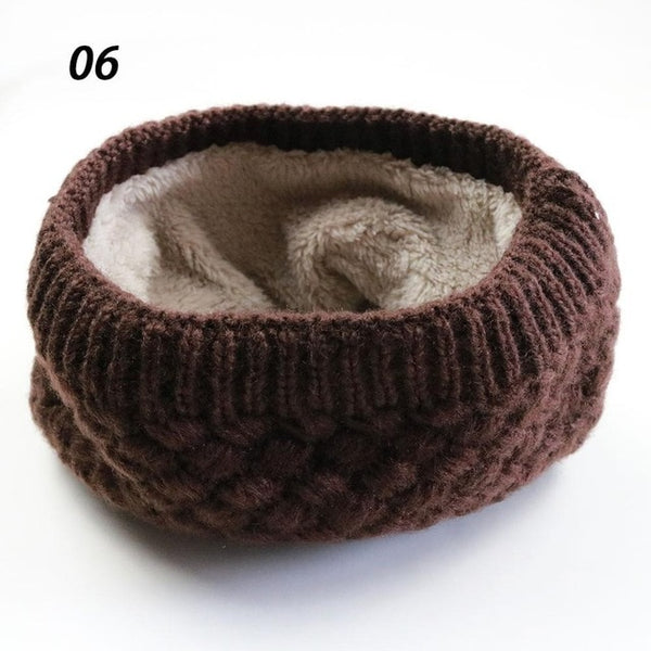 Unisex Winter Warm Knitted Ring Scarves