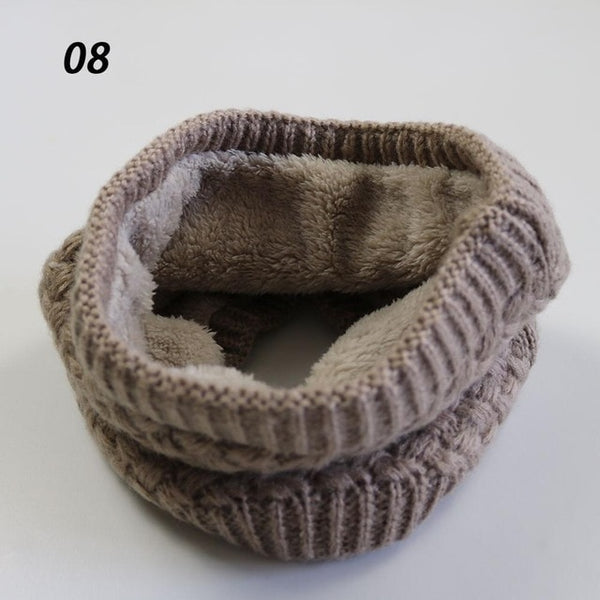 Unisex Winter Warm Knitted Ring Scarves