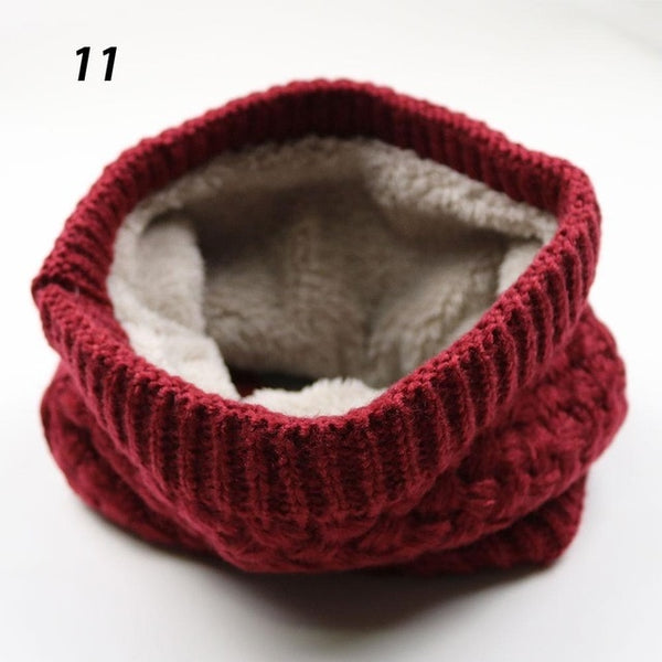 Unisex Winter Warm Knitted Ring Scarves