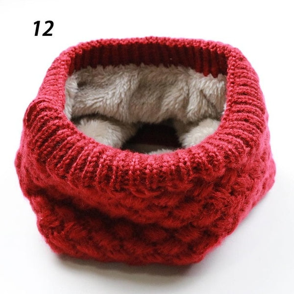 Unisex Winter Warm Knitted Ring Scarves