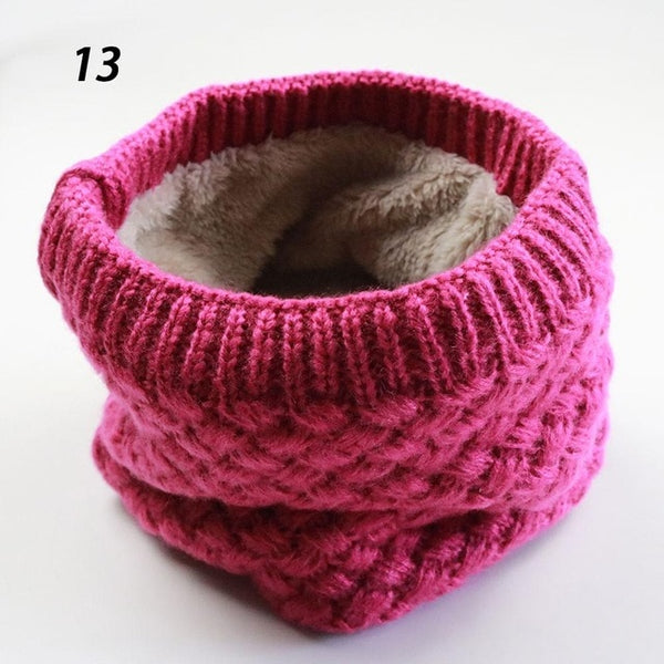 Unisex Winter Warm Knitted Ring Scarves