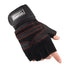 1 Pair Half Finger Gym Gloves Non-slip Breathable