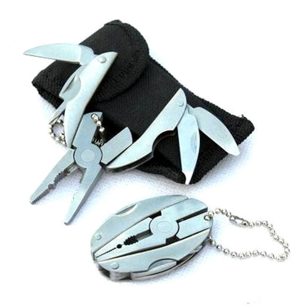 Multi-functional Folding Plier Clamp Keychain