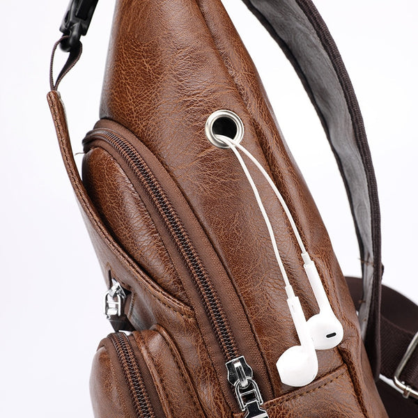 Crossbody  USB Chest Bag