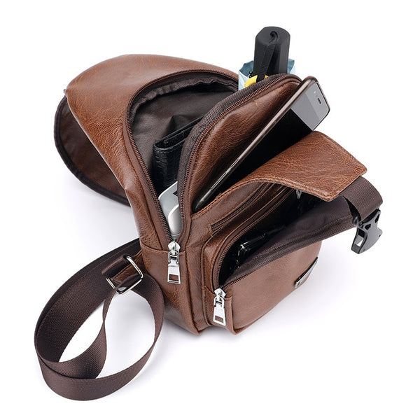 Crossbody  USB Chest Bag
