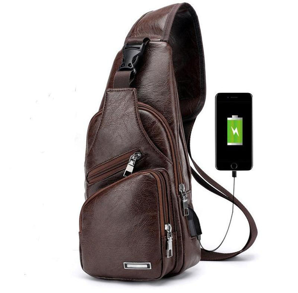 Crossbody  USB Chest Bag