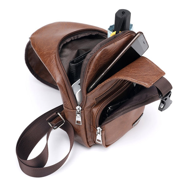 Crossbody  USB Chest Bag