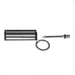 Permanent Match Striker Lighter with Key Chain Silver