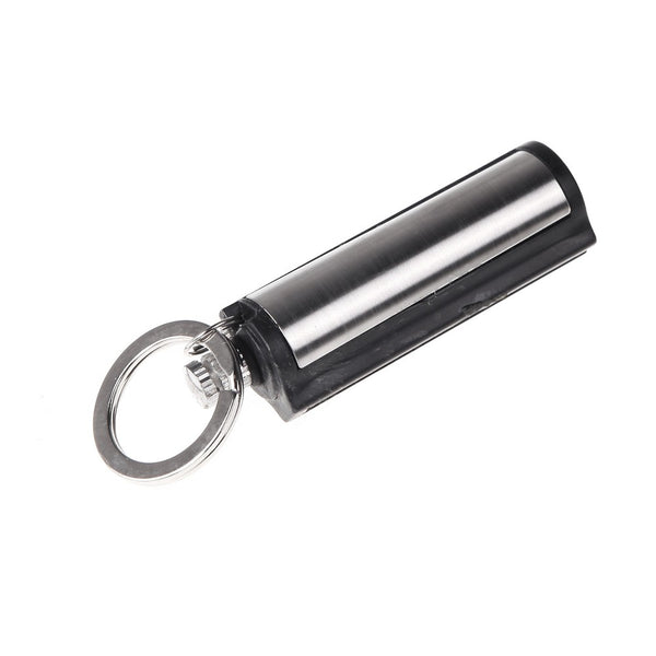 Permanent Match Striker Lighter with Key Chain Silver