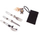 3-in-1 Foldable Stainless Utensil Set