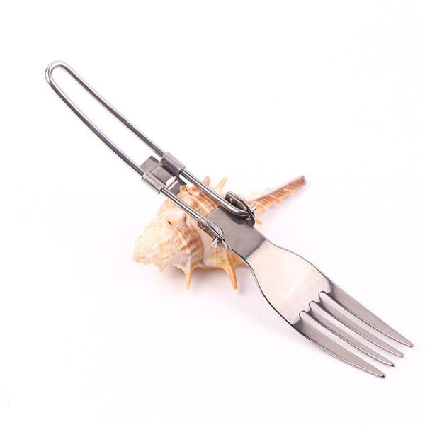 3-in-1 Foldable Stainless Utensil Set
