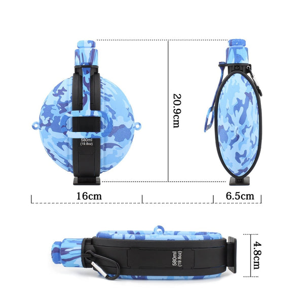 580ML Collapsible High Capacity Portable Water Bottle