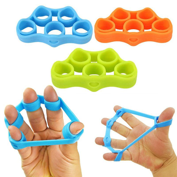 1Pcs Silicone Finger Gripper Strength Trainer Resistance Band