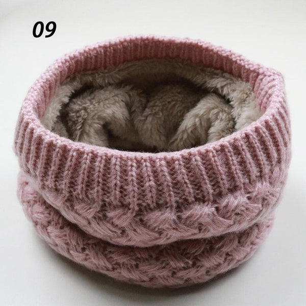 Unisex Winter Warm Knitted Ring Scarves