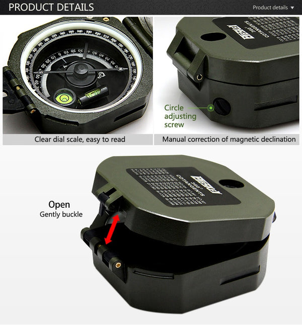 Professional Geological Lightweight Military Pocket Compass