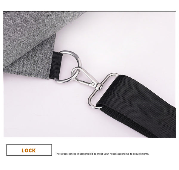 USB charging anti theft chest crossbody bag